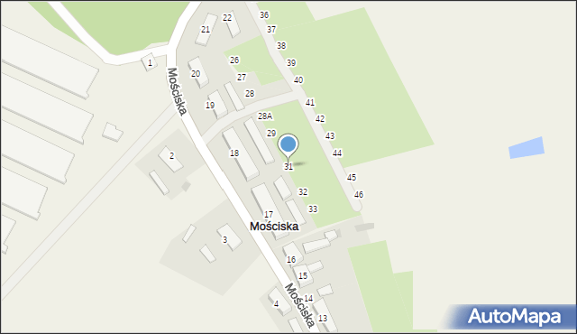 Mościska, Mościska, 31, mapa Mościska