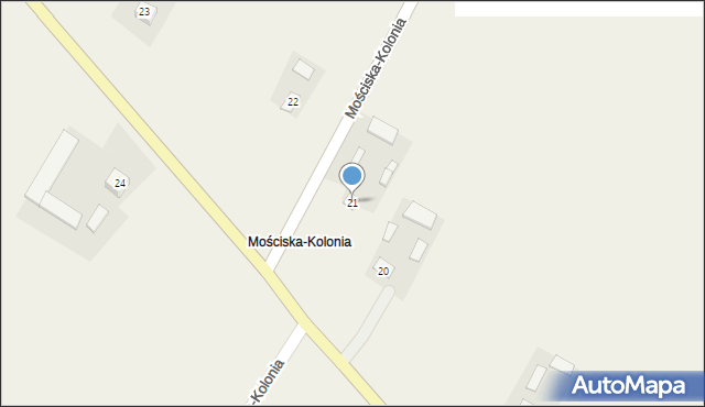 Mościska-Kolonia, Mościska-Kolonia, 21, mapa Mościska-Kolonia