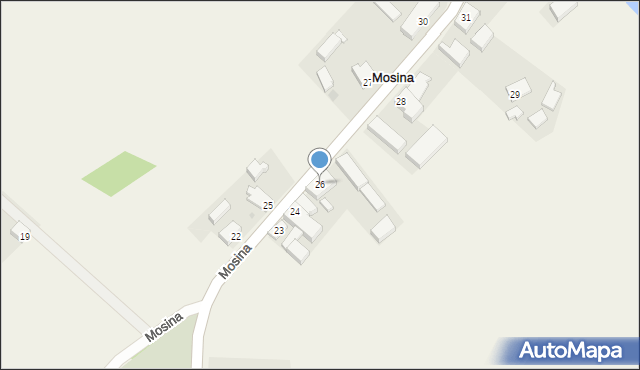 Mosina, Mosina, 26, mapa Mosina