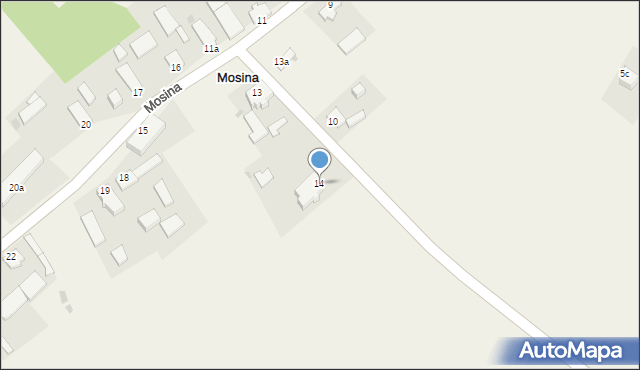 Mosina, Mosina, 14, mapa Mosina