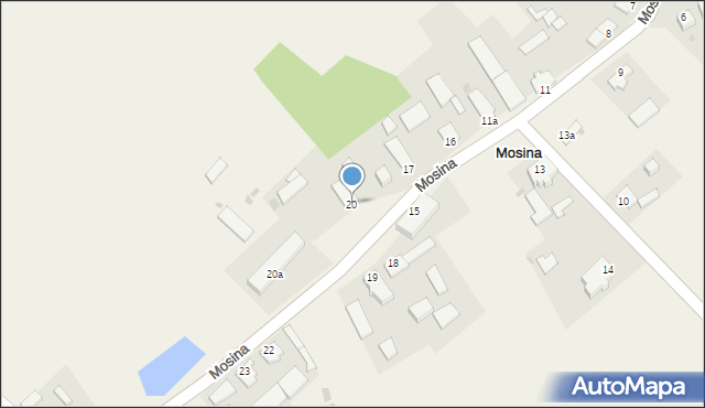 Mosina, Mosina, 20, mapa Mosina
