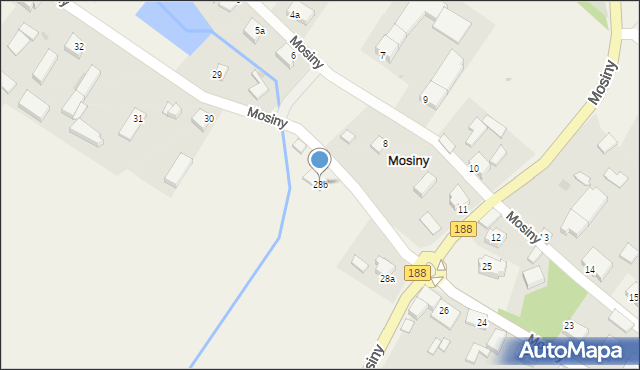 Mosiny, Mosiny, 28b, mapa Mosiny