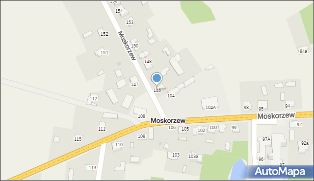 Moskorzew, Moskorzew, 146, mapa Moskorzew