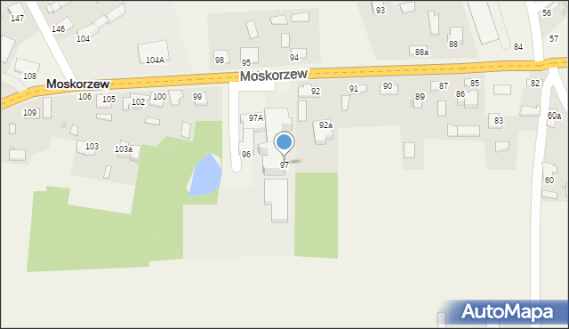 Moskorzew, Moskorzew, 97, mapa Moskorzew