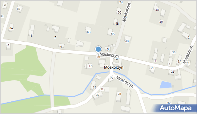 Moskorzyn, Moskorzyn, 18, mapa Moskorzyn