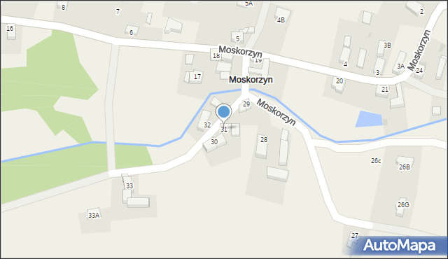 Moskorzyn, Moskorzyn, 31, mapa Moskorzyn