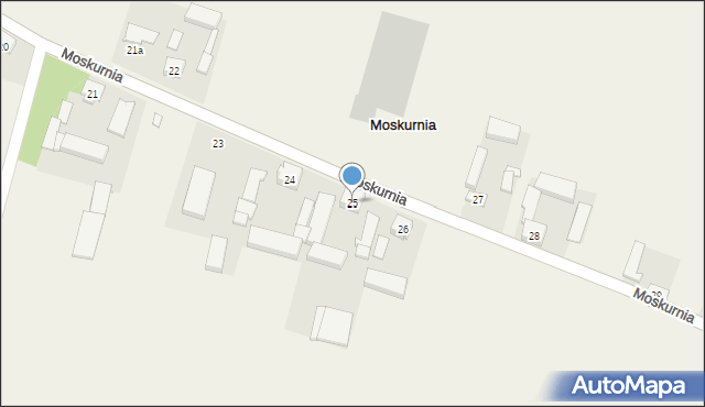 Moskurnia, Moskurnia, 25, mapa Moskurnia