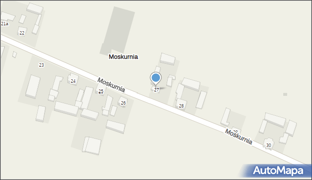 Moskurnia, Moskurnia, 27, mapa Moskurnia