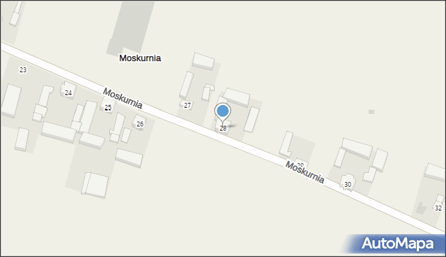 Moskurnia, Moskurnia, 28, mapa Moskurnia