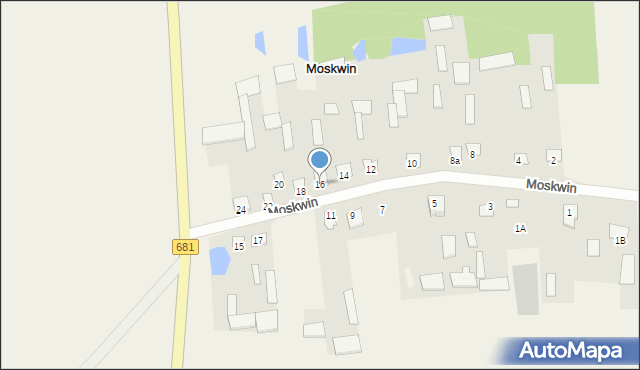 Moskwin, Moskwin, 16, mapa Moskwin