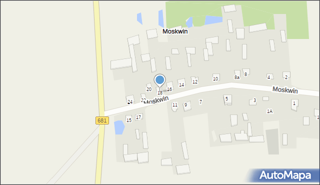 Moskwin, Moskwin, 18, mapa Moskwin