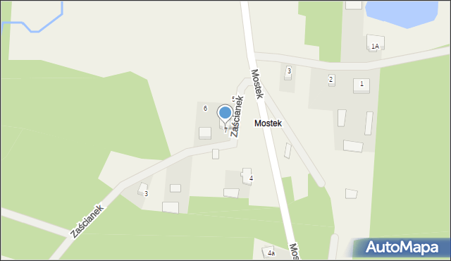 Mostek, Mostek, 7, mapa Mostek