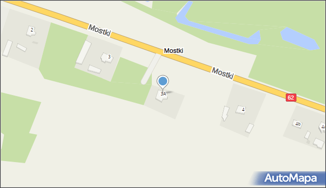 Mostki, Mostki, 3A, mapa Mostki