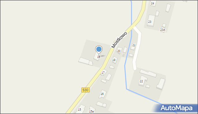 Mostkowo, Mostkowo, 18, mapa Mostkowo