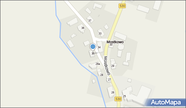 Mostkowo, Mostkowo, 35, mapa Mostkowo