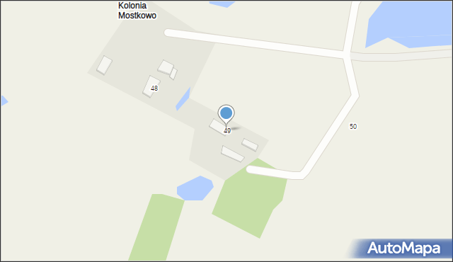 Mostkowo, Mostkowo, 49, mapa Mostkowo