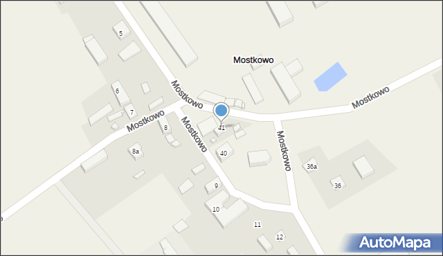 Mostkowo, Mostkowo, 41, mapa Mostkowo