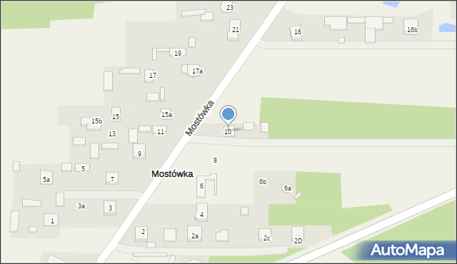 Mostówka, Mostówka, 10, mapa Mostówka