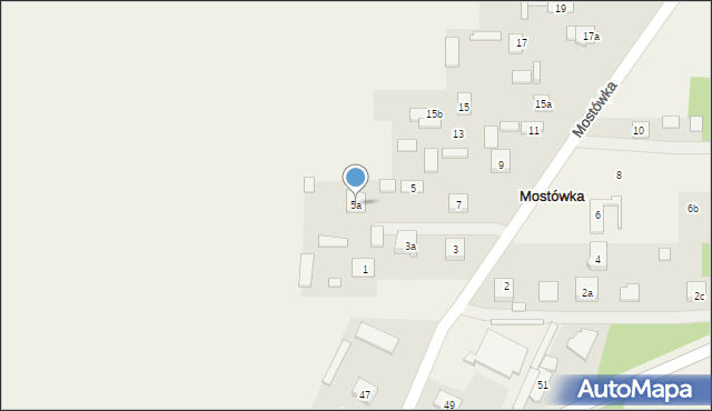 Mostówka, Mostówka, 5a, mapa Mostówka