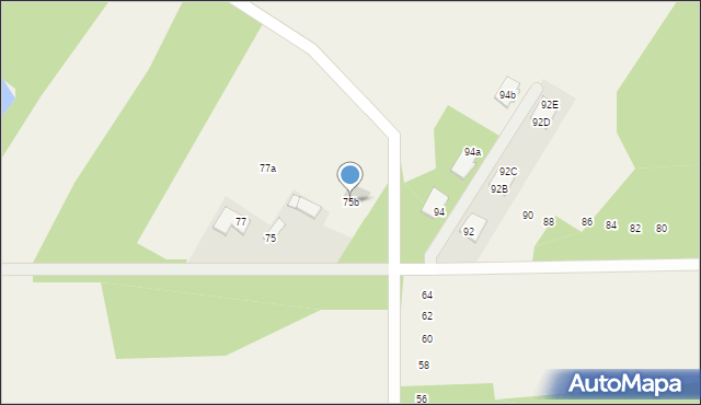 Mostówka, Mostówka, 75b, mapa Mostówka