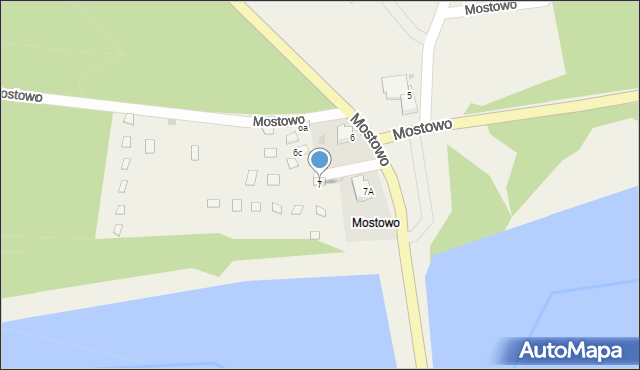 Mostowo, Mostowo, 7, mapa Mostowo