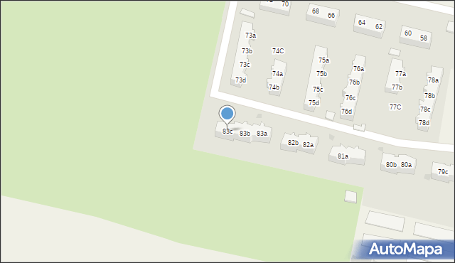 Mosty, Mosty, 83c, mapa Mosty