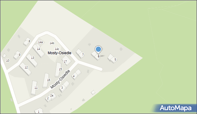 Mosty-Osiedle, Mosty-Osiedle, 6, mapa Mosty-Osiedle