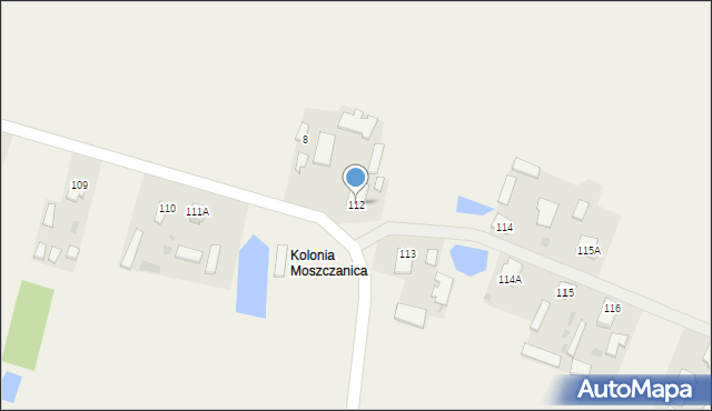 Moszczanica, Moszczanica, 112, mapa Moszczanica