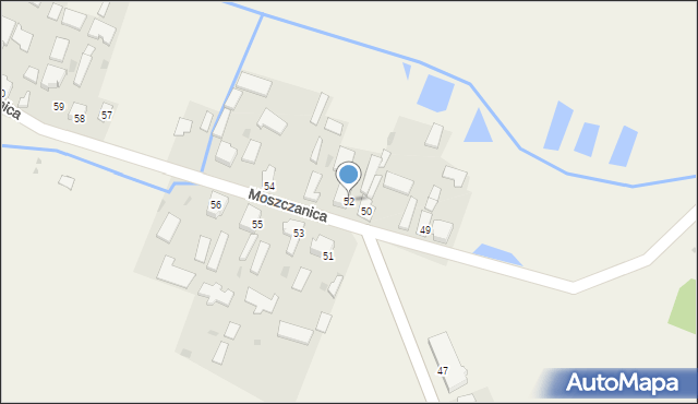 Moszczanica, Moszczanica, 52, mapa Moszczanica