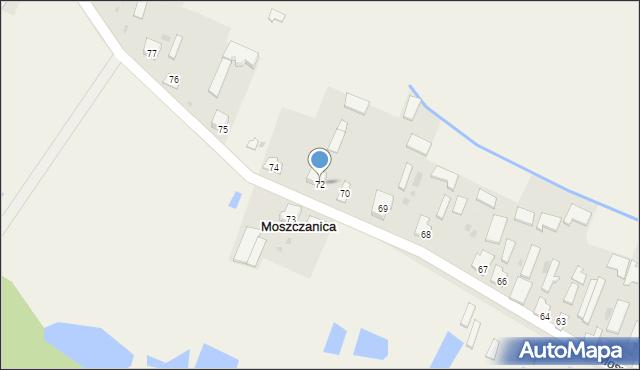 Moszczanica, Moszczanica, 72, mapa Moszczanica