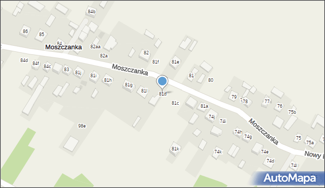 Moszczanka, Moszczanka, 81d, mapa Moszczanka