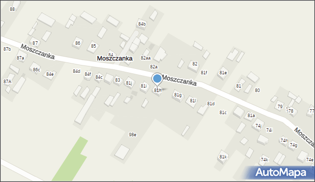 Moszczanka, Moszczanka, 81h, mapa Moszczanka