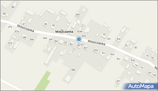 Moszczanka, Moszczanka, 81i, mapa Moszczanka