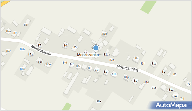 Moszczanka, Moszczanka, 82c, mapa Moszczanka