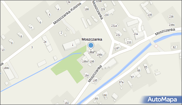 Moszczanka, Moszczanka, 196a, mapa Moszczanka