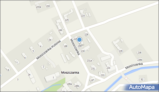 Moszczanka, Moszczanka, 229, mapa Moszczanka