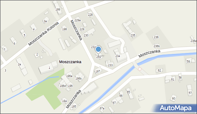 Moszczanka, Moszczanka, 231, mapa Moszczanka