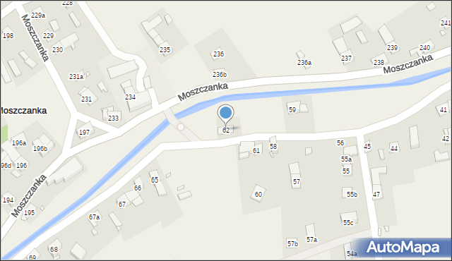 Moszczanka, Moszczanka, 62, mapa Moszczanka