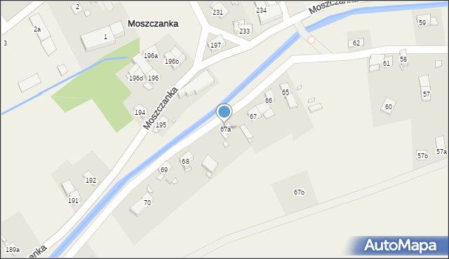 Moszczanka, Moszczanka, 67a, mapa Moszczanka