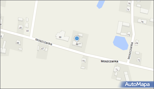 Moszczanka, Moszczanka, 69, mapa Moszczanka