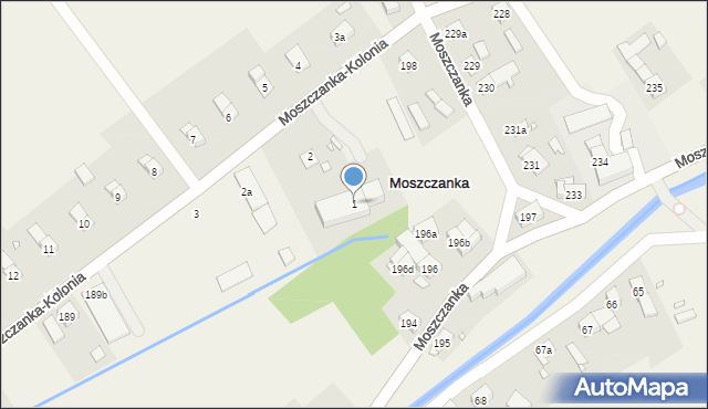 Moszczanka-Kolonia, Moszczanka-Kolonia, 1, mapa Moszczanka-Kolonia