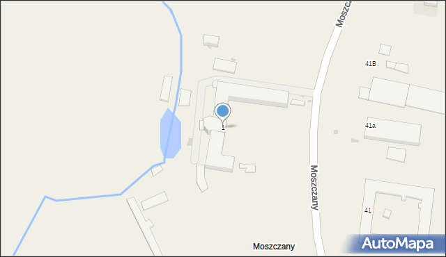 Moszczany, Moszczany, 1, mapa Moszczany