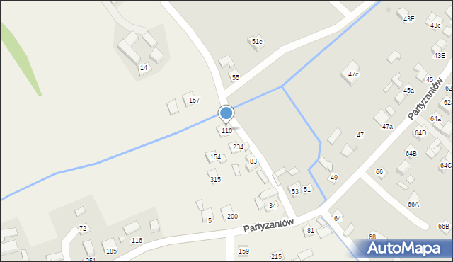 Moszczenica Niżna, Moszczenica Niżna, 110, mapa Moszczenica Niżna