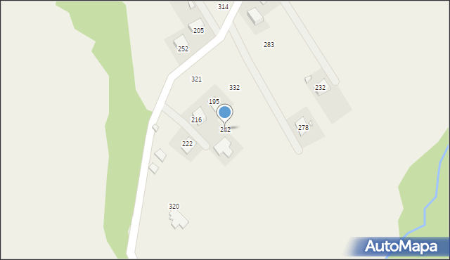 Moszczenica Niżna, Moszczenica Niżna, 242, mapa Moszczenica Niżna