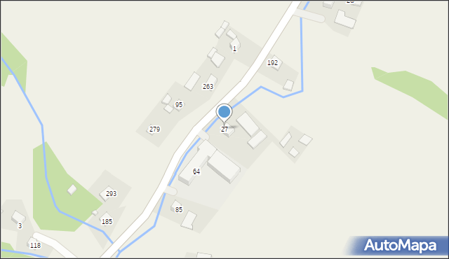 Moszczenica Niżna, Moszczenica Niżna, 27, mapa Moszczenica Niżna