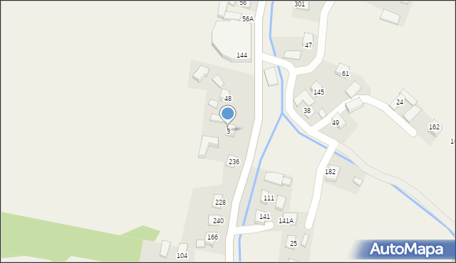 Moszczenica Niżna, Moszczenica Niżna, 3, mapa Moszczenica Niżna