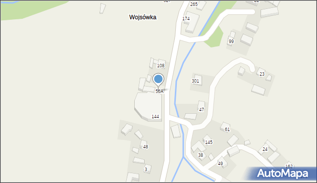 Moszczenica Niżna, Moszczenica Niżna, 56A, mapa Moszczenica Niżna