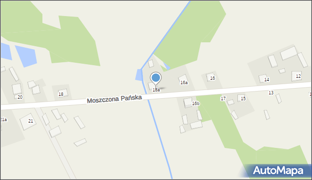 Moszczona Pańska, Moszczona Pańska, 18a, mapa Moszczona Pańska