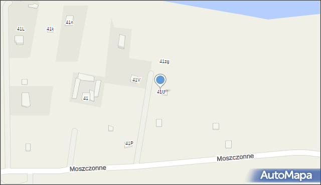 Moszczonne, Moszczonne, 41U, mapa Moszczonne