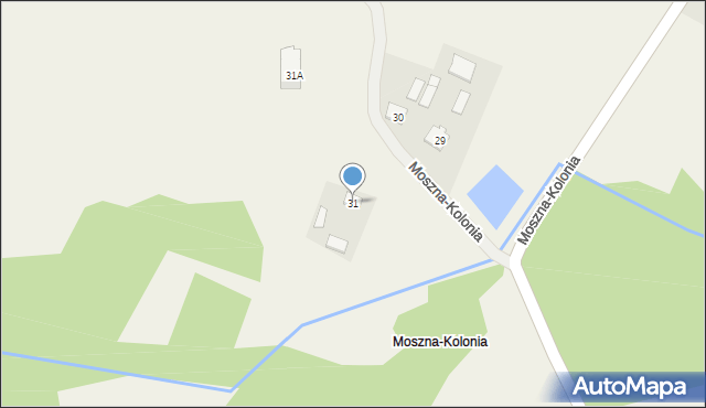 Moszna-Kolonia, Moszna-Kolonia, 31, mapa Moszna-Kolonia